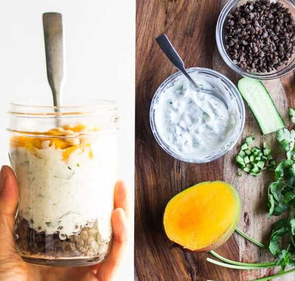 Пряная чечевица с йогуртом