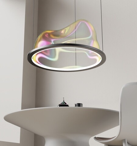 Креативная лампа в виде большого мыльного пузыря (10 фото)