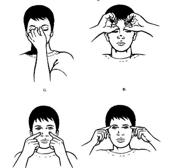 Простая и полезная техника массажа для снятия усталости глаз