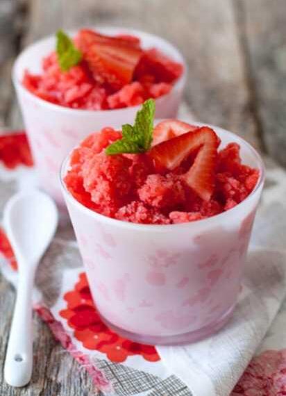 Полуничний сорбет