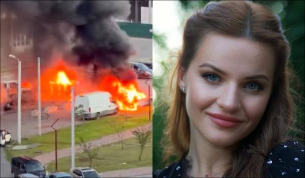 Ведуча показала наслідки вибуху у київському житловому комплексі